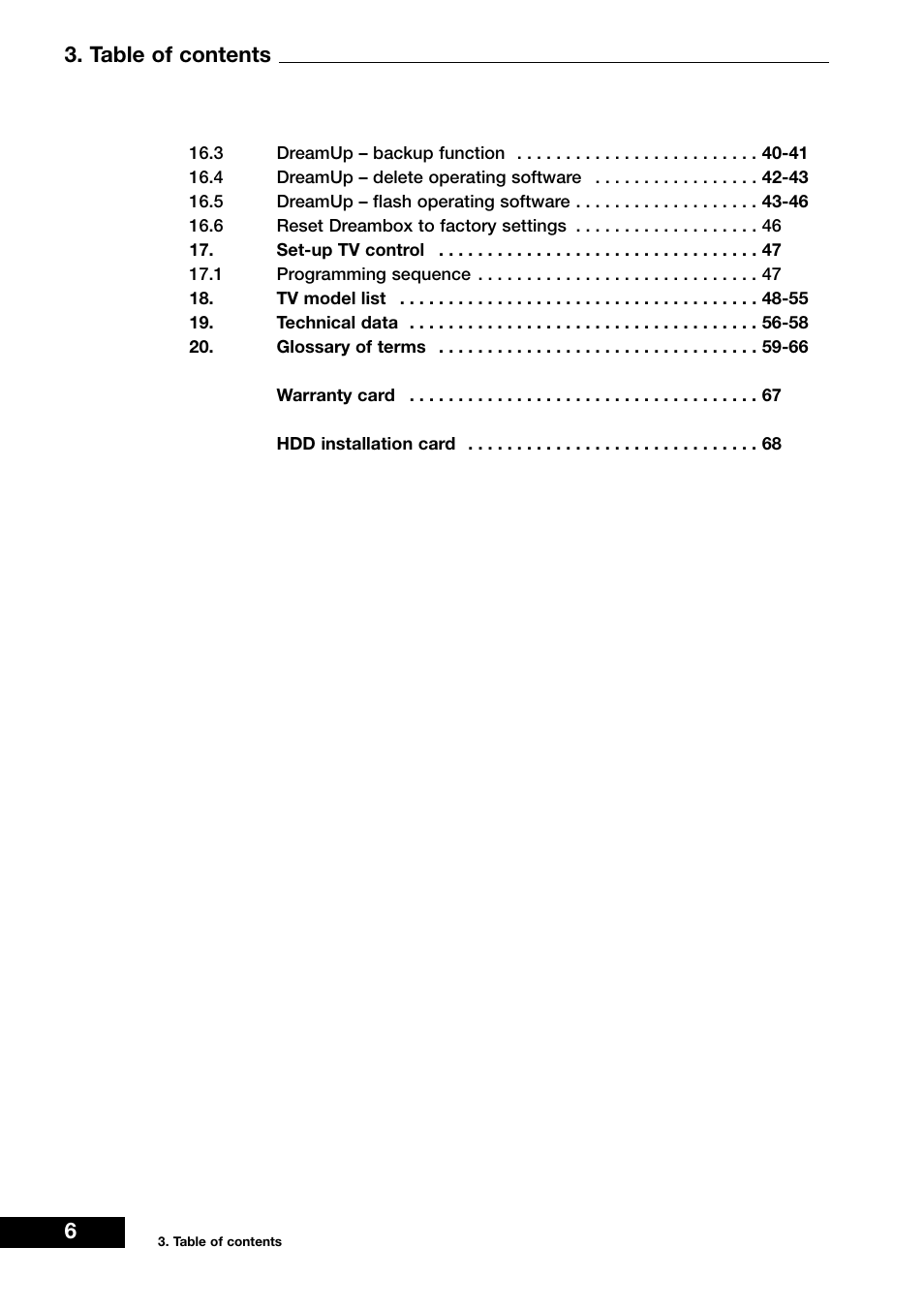 Dream Vision DM 7000-S User Manual | Page 6 / 70