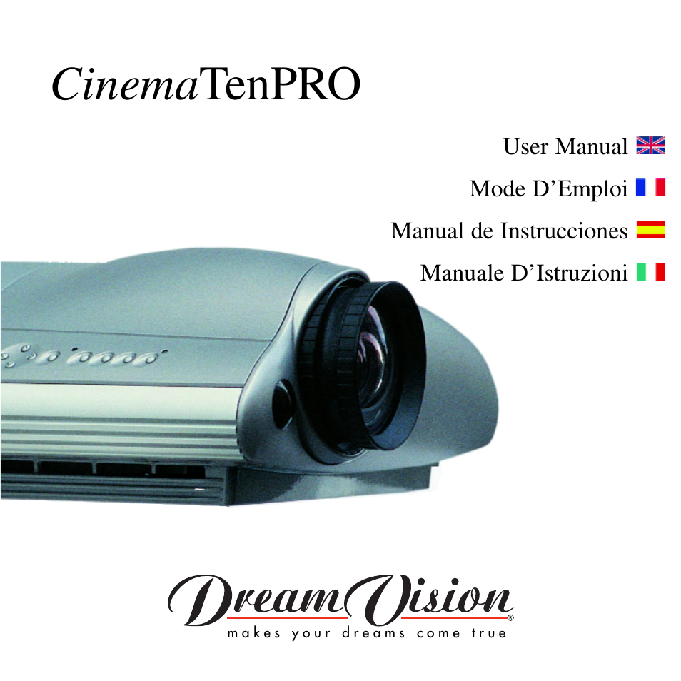 Dream Vision CinemaTenPRO User Manual | 49 pages
