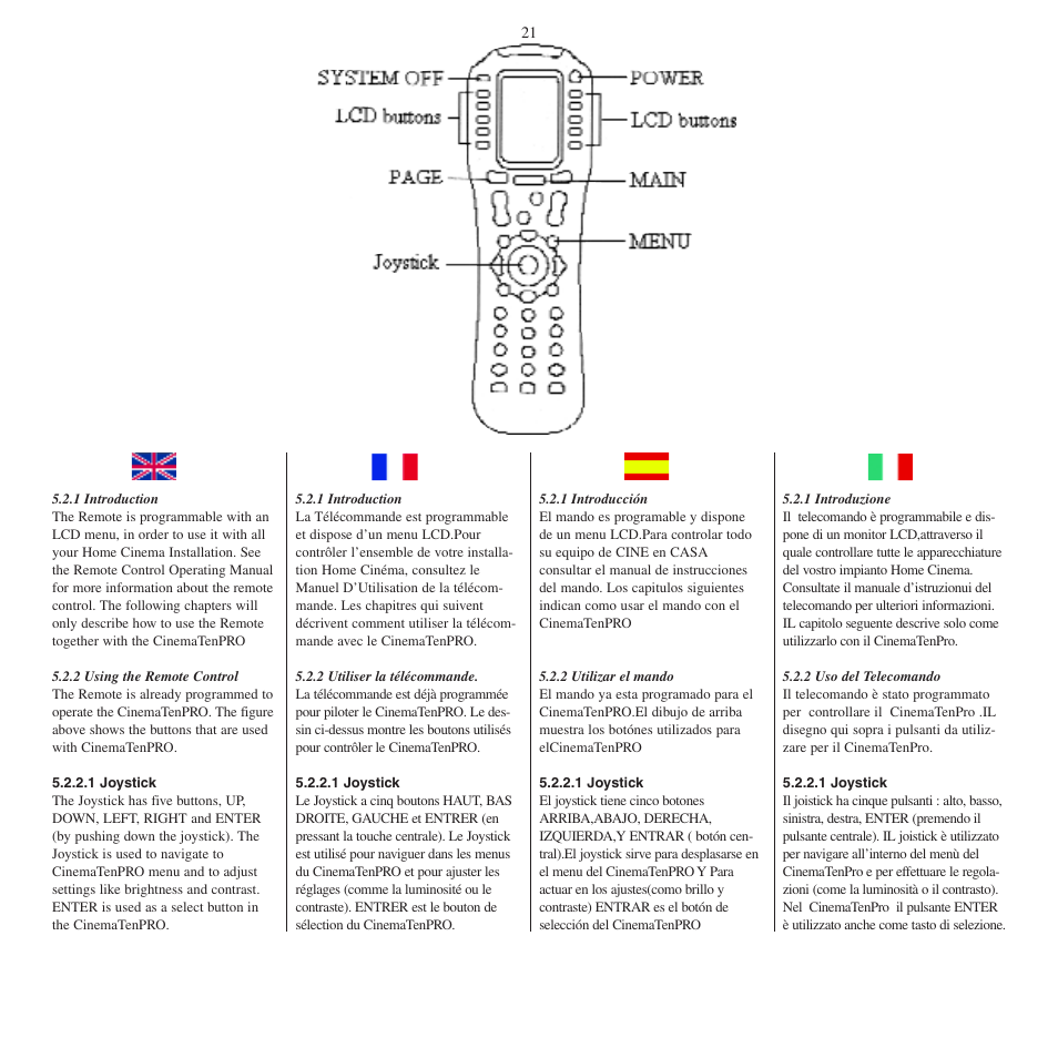 Dream Vision CinemaTenPRO User Manual | Page 20 / 49