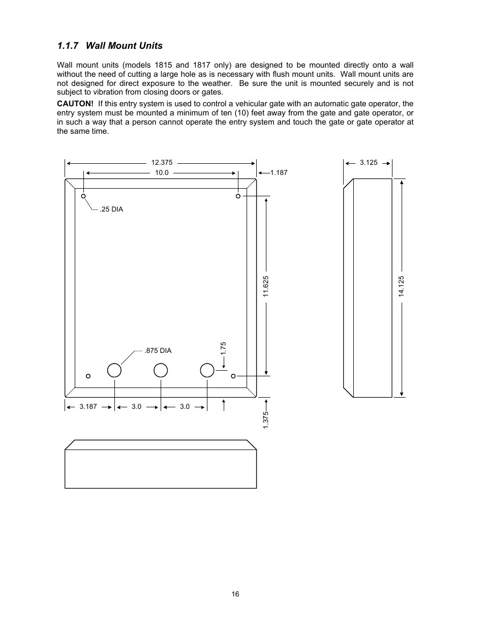7 wall mount units | DoorKing 1817 User Manual | Page 16 / 67