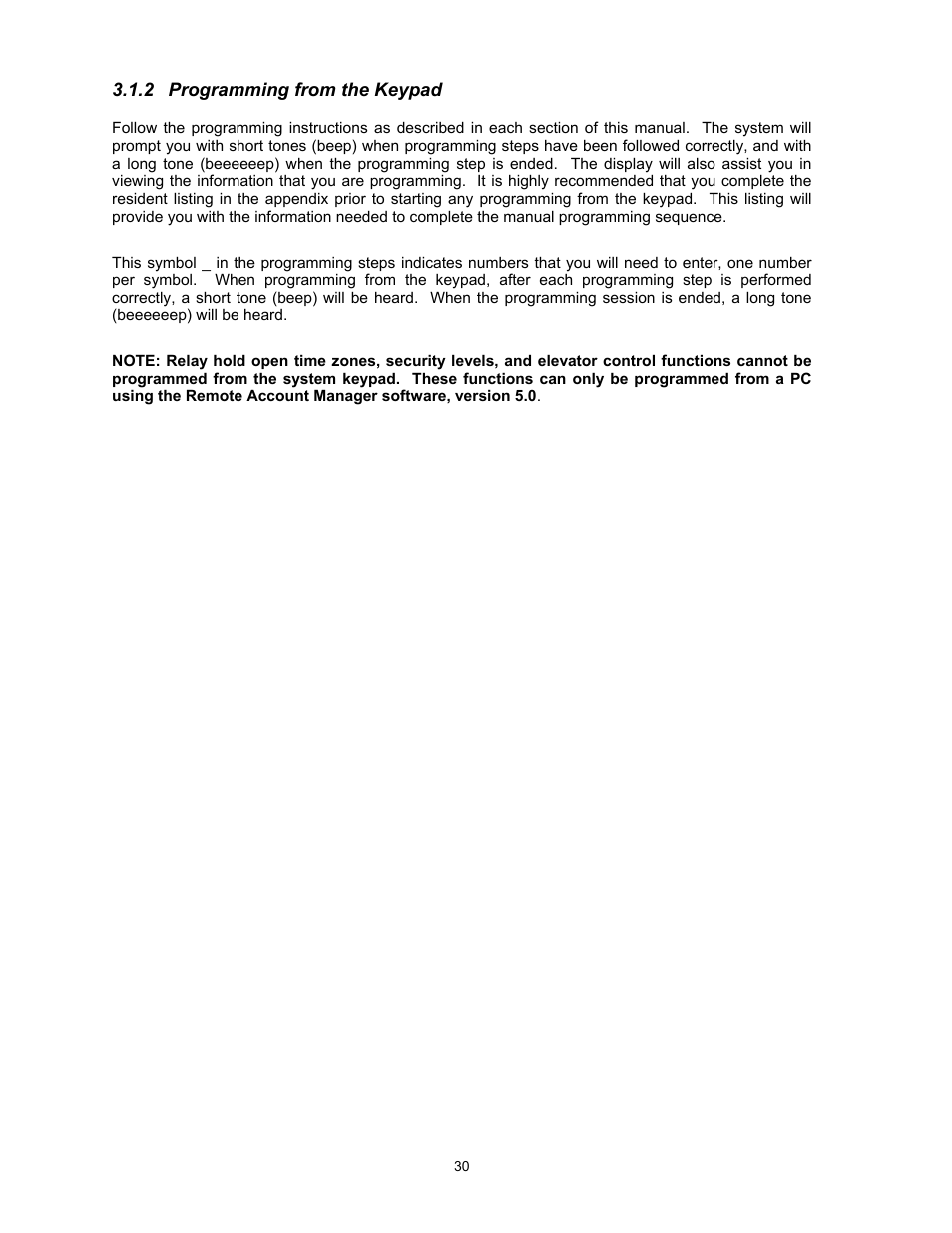 2programming from the keypad | DoorKing 1817 User Manual | Page 30 / 67