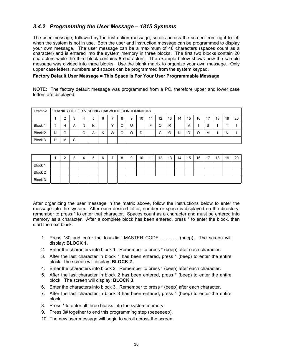 DoorKing 1817 User Manual | Page 38 / 67