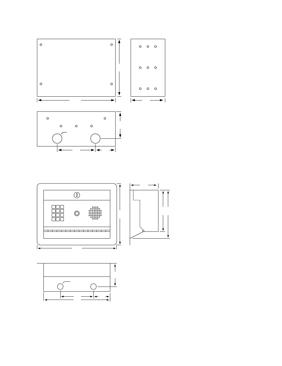 Flush mount rough-in box, Flush mount | DoorKing 1812 Plus User Manual | Page 12 / 53