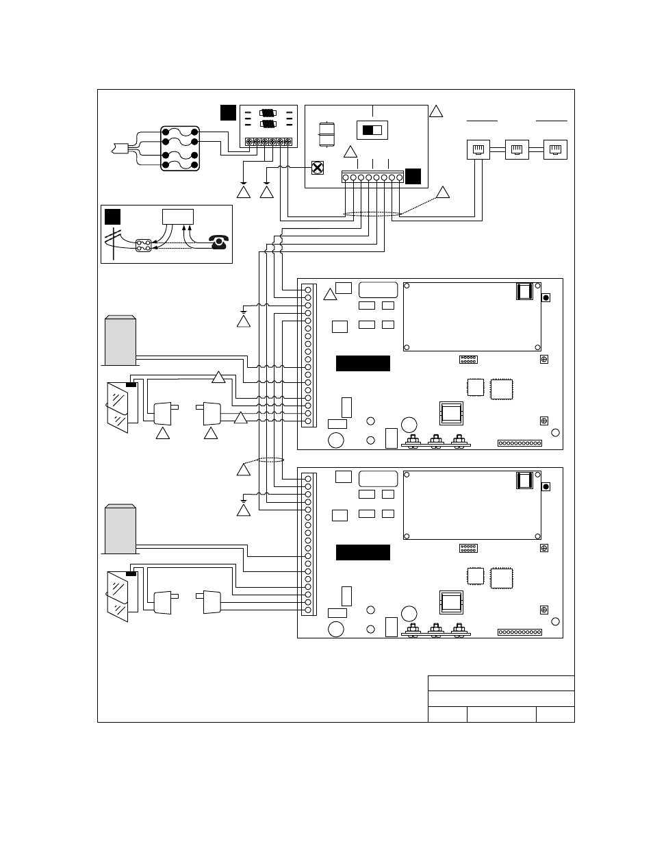 8 wiring for multiple units – telephone mode | DoorKing 1812 Plus User Manual | Page 17 / 53