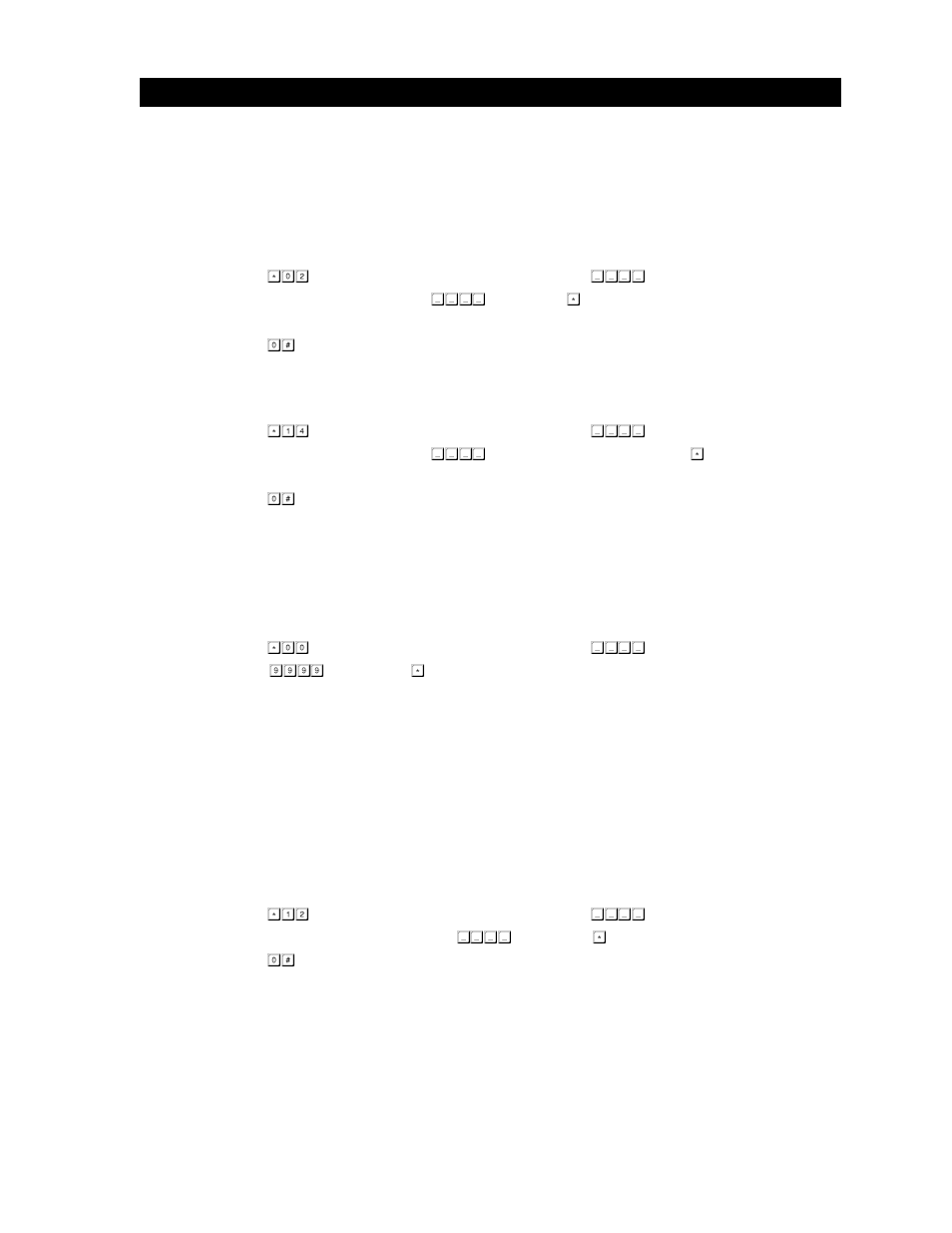 1 four-digit entry code programming, 2 delete four-digit entry codes, 3 delete all four-digit entry codes | 4 four-digit entry code divide number, 3 entry code programming | DoorKing 1802 User Manual | Page 35 / 55