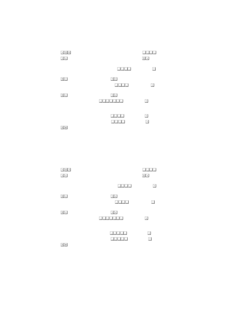 3 four-digit entry code time zone, 4 five-digit entry code time zone | DoorKing 1802 User Manual | Page 38 / 55