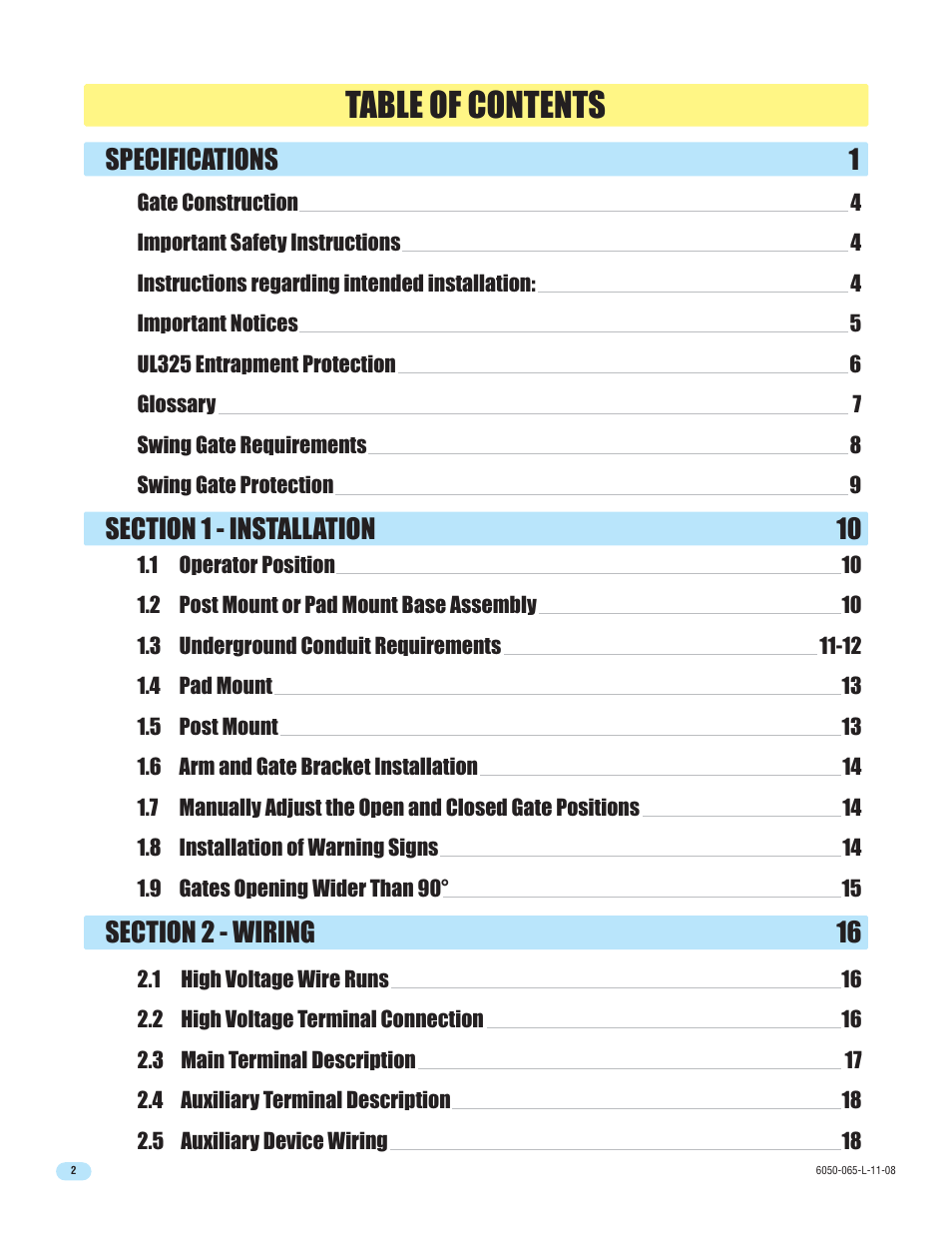 DoorKing 6100 User Manual | Page 4 / 42