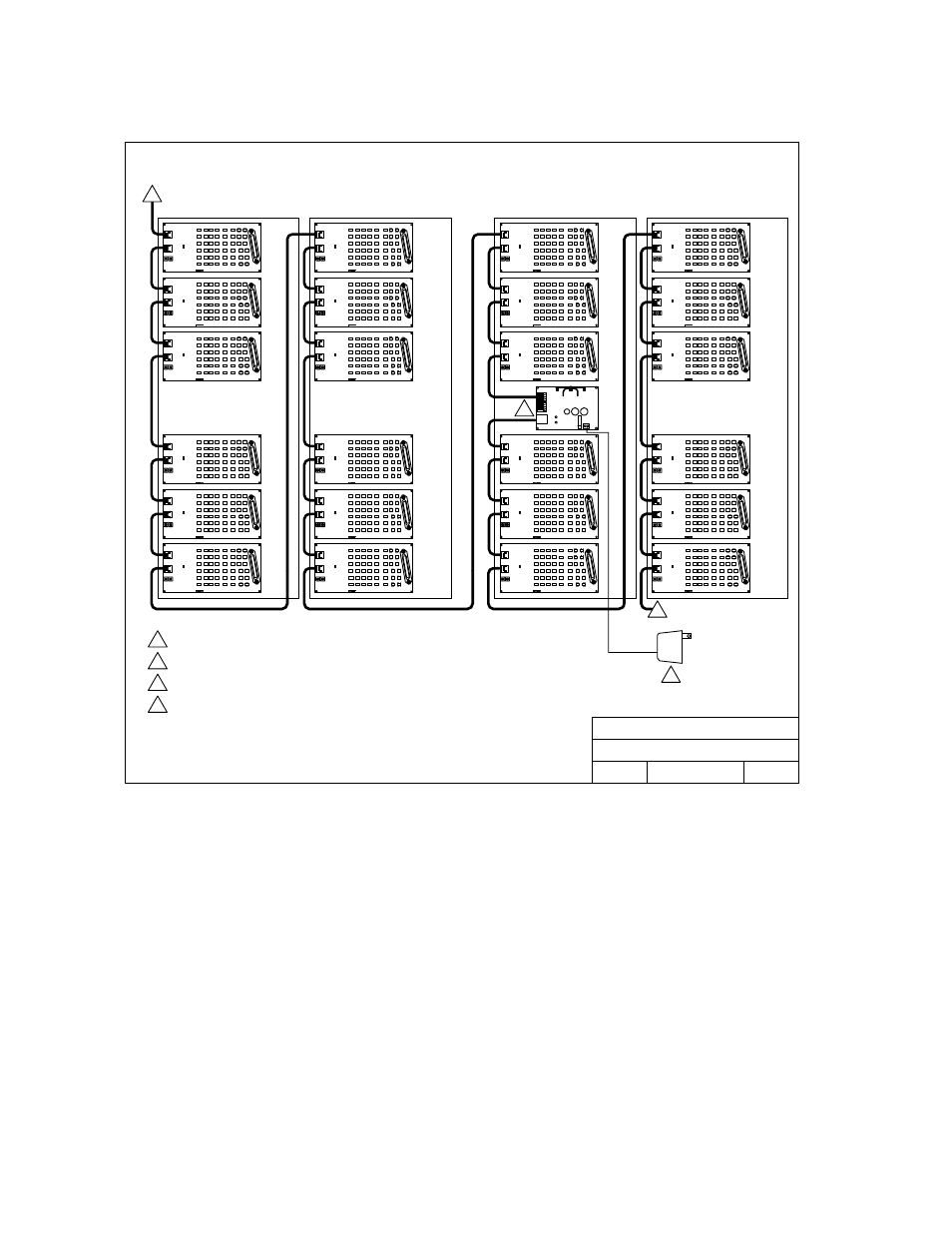 1 wiring detail – auxiliary cabinets, Page | DoorKing 1820 User Manual | Page 22 / 63