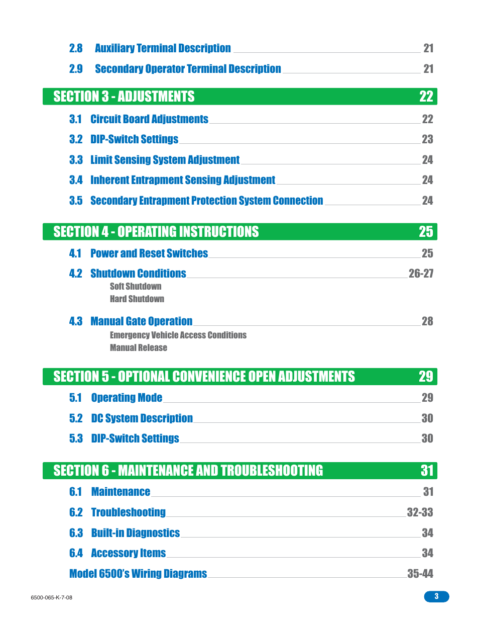 DoorKing 6500 User Manual | Page 5 / 48