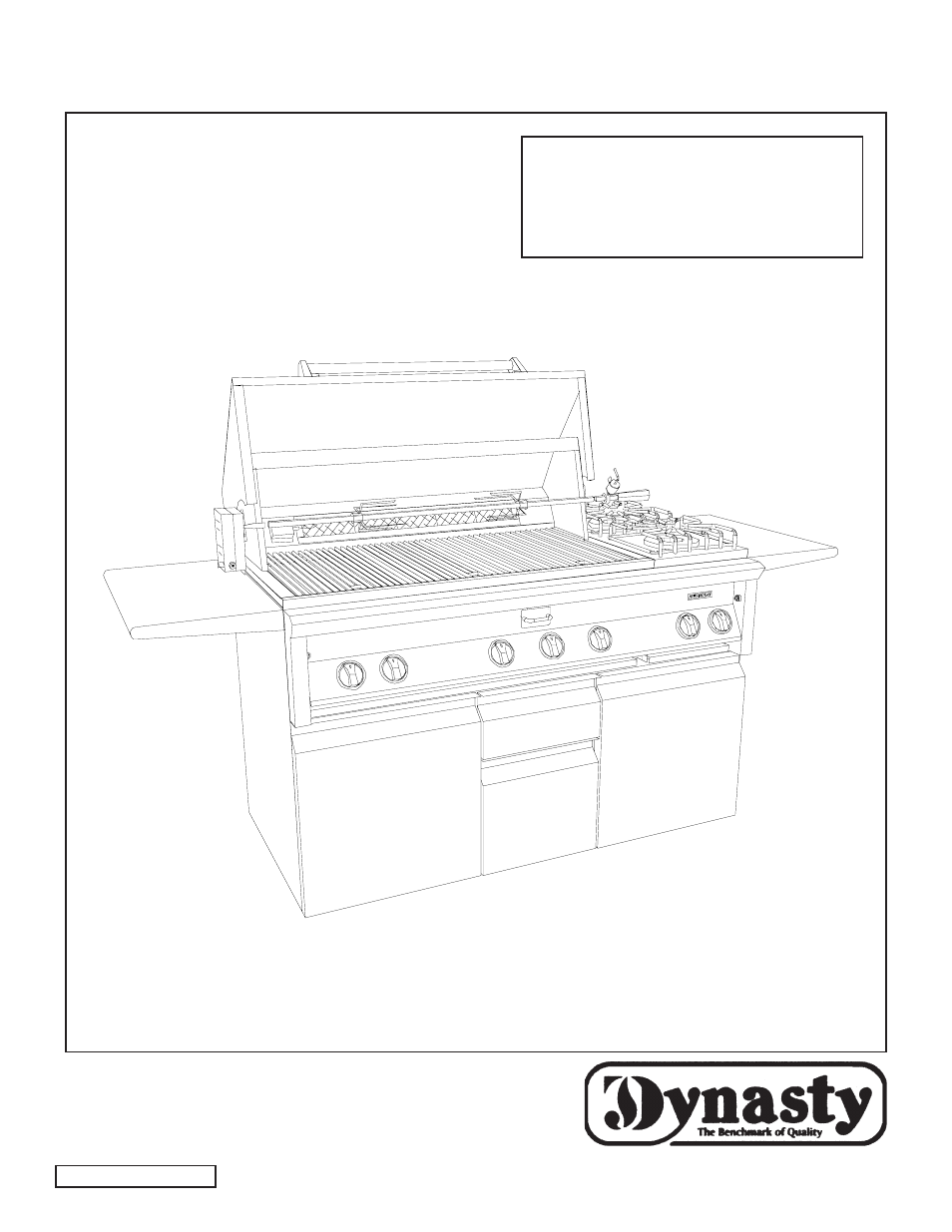 Dynasty outdoor gas grill, Installation and user manual | Dynasty Stoves Modular System DOBB1803A User Manual | Page 43 / 87