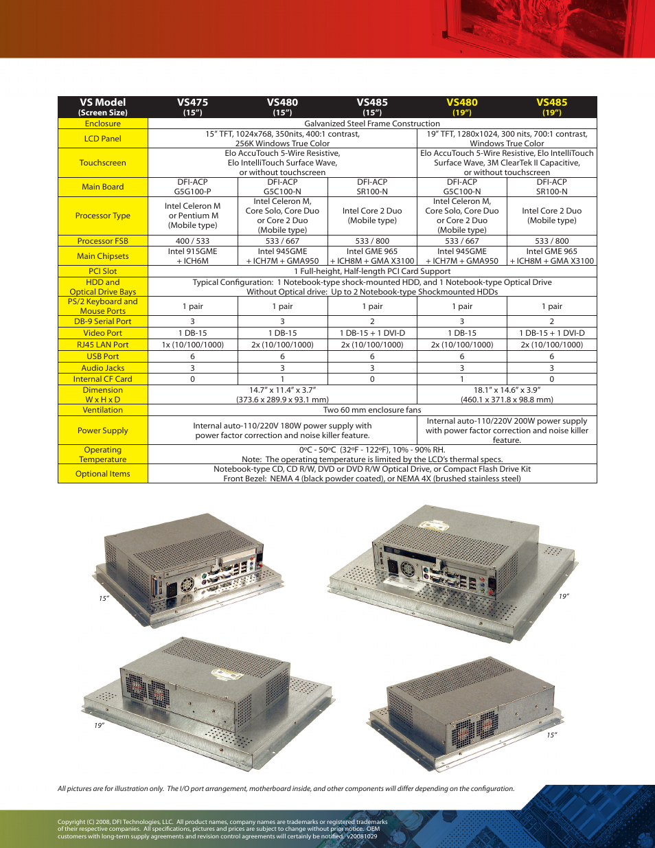 DFI VS Series User Manual | Page 2 / 2