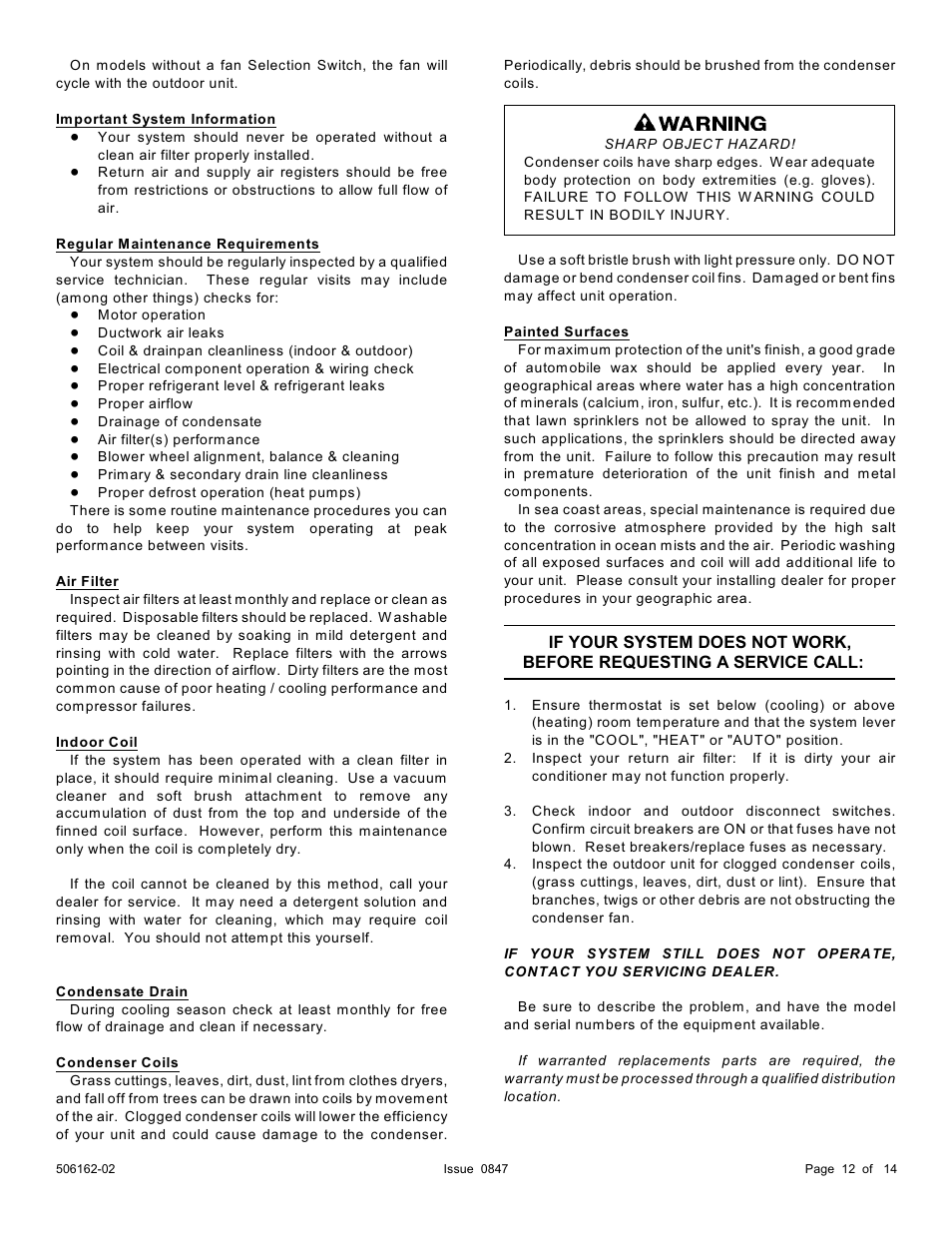 Ducane (HVAC) 2HP13/14 User Manual | Page 12 / 14