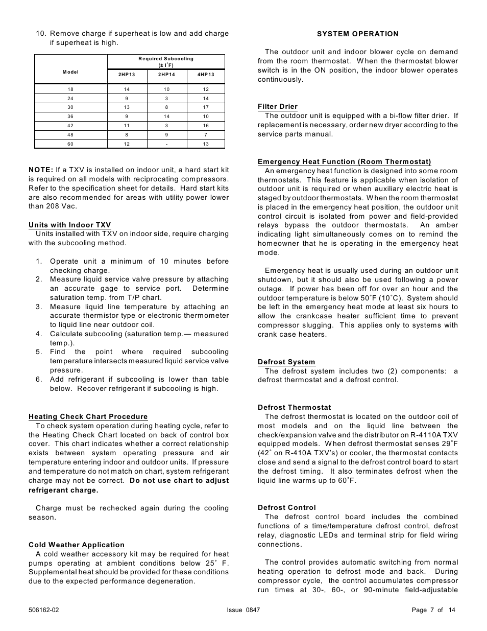 Ducane (HVAC) 2HP13/14 User Manual | Page 7 / 14