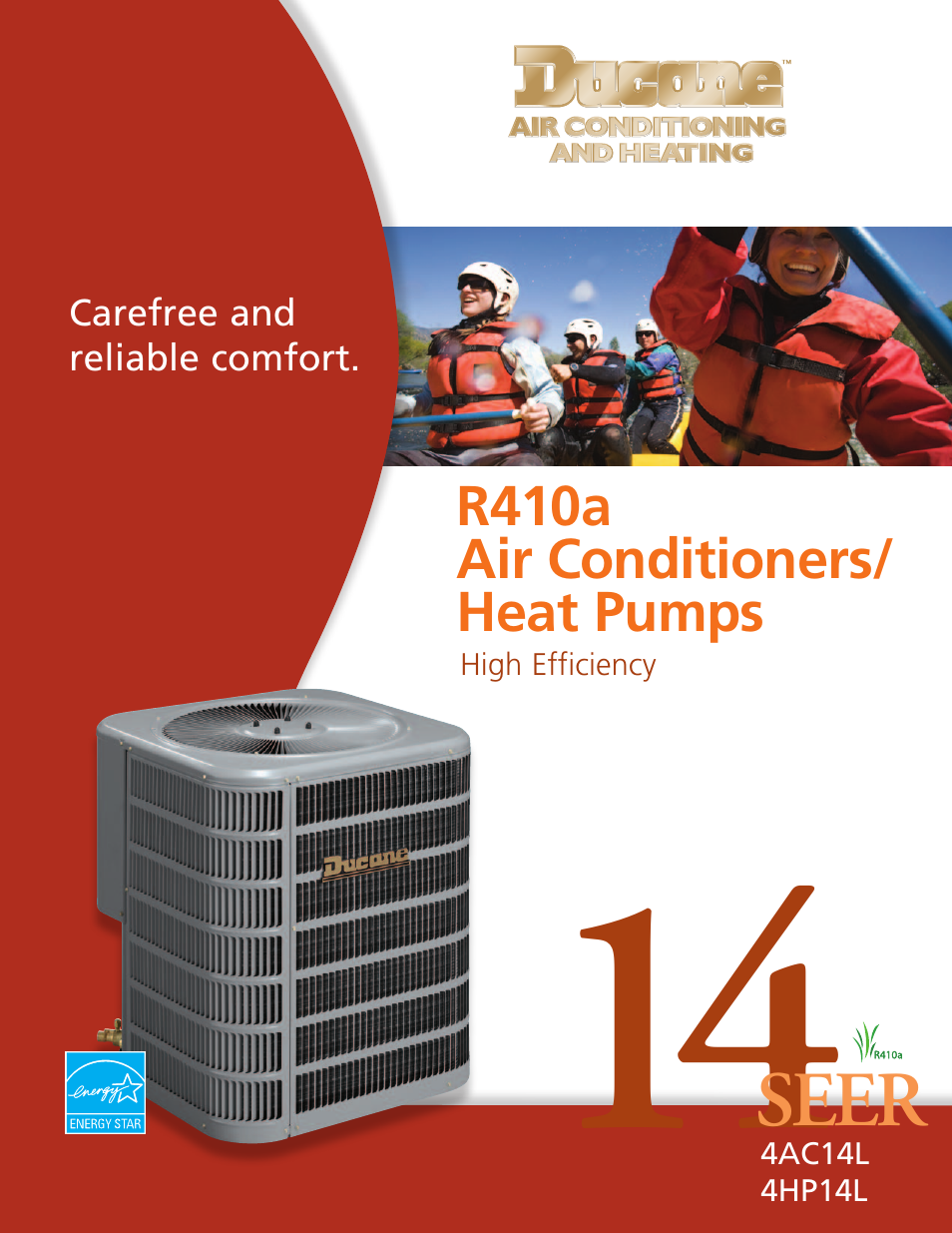 Ducane (HVAC) Air Conditioners/Heat Pumps 4HP14L User Manual | 2 pages