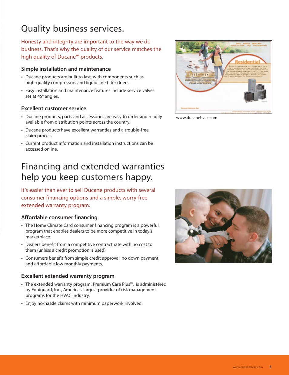 Quality business services | Ducane (HVAC) Air Conditioning and Heating User Manual | Page 3 / 12
