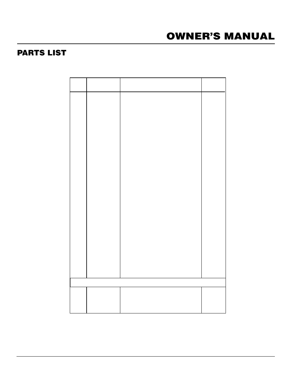 Owner’s manual, Parts list, Fb-60ba | Desa FB-10BA User Manual | Page 23 / 26
