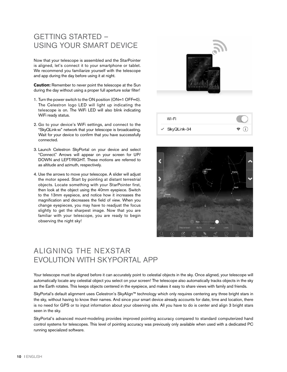 Celestron NexStar Evolution 6 150mm f/10 Schmidt-Cassegrain GoTo Telescope User Manual | Page 10 / 142