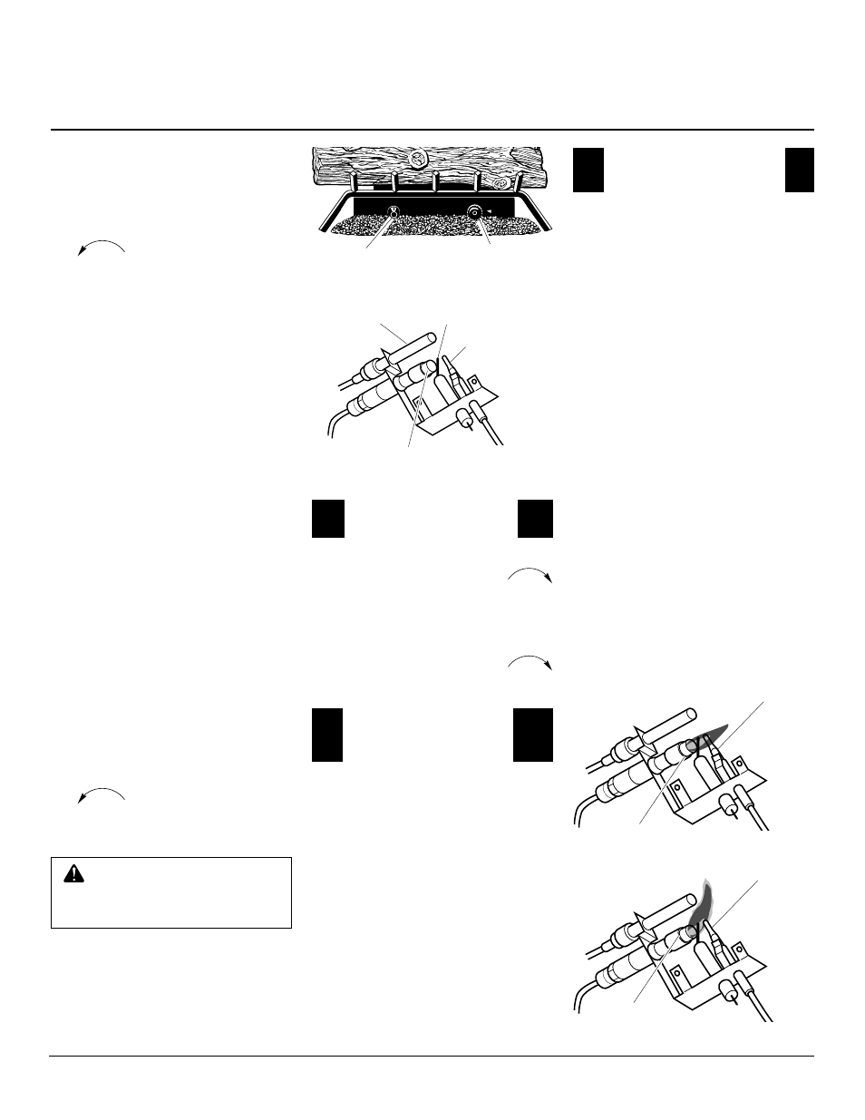 Owner’s manual, Operating heater, Inspecting burners | Continued, Thermostat control operation, Manual lighting procedure, Pilot flame pattern | Desa CY2718N User Manual | Page 19 / 36