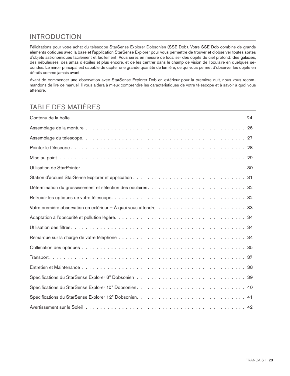 Celestron StarSense Explorer 12" f/4.9 Dobsonian Telescope User Manual | Page 23 / 105