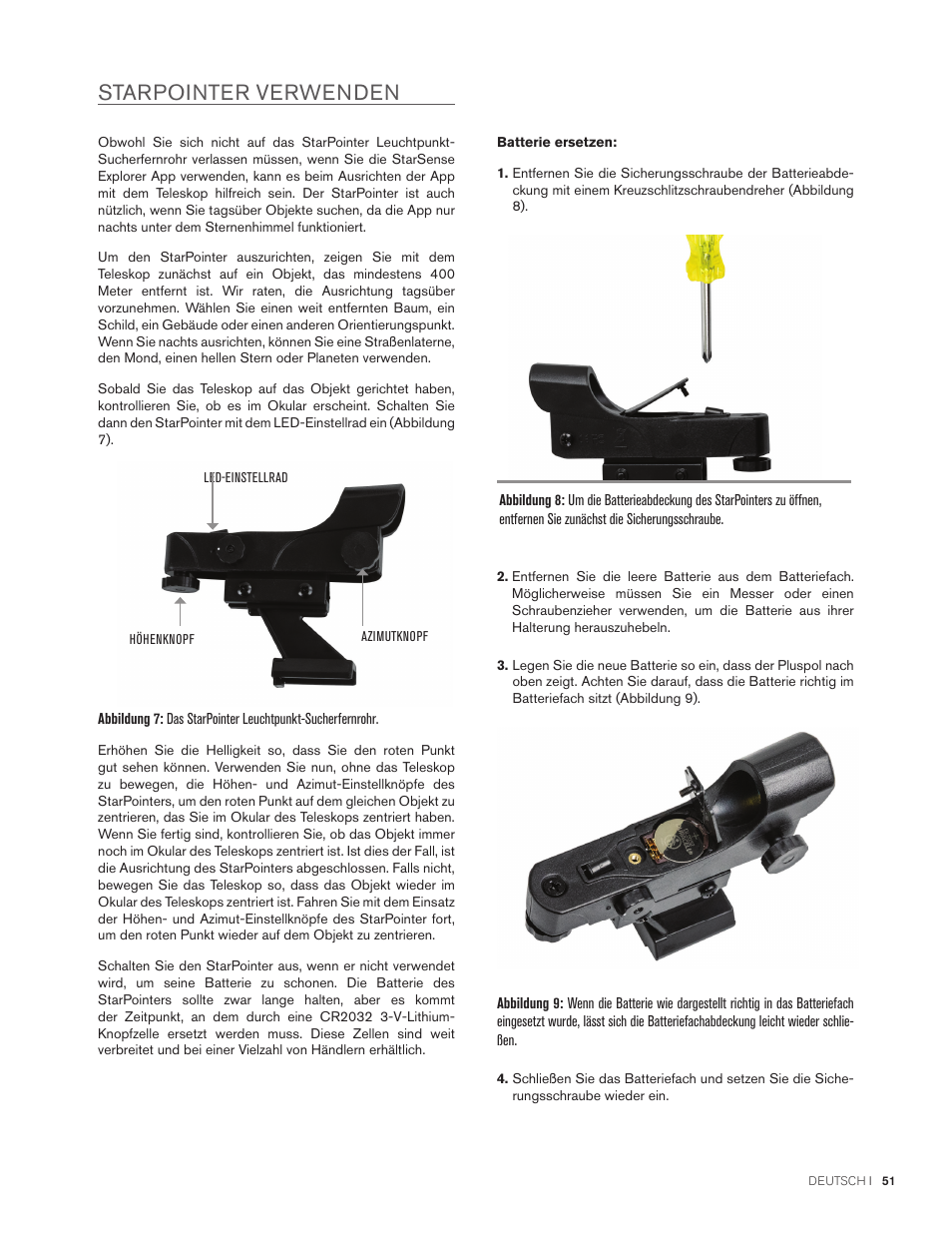 Starpointer verwenden | Celestron StarSense Explorer 12" f/4.9 Dobsonian Telescope User Manual | Page 51 / 105