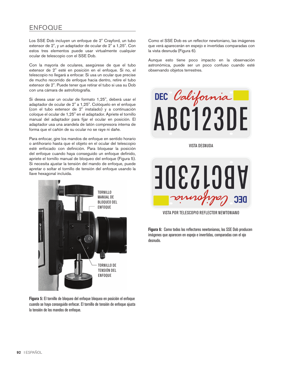 Enfoque | Celestron StarSense Explorer 12" f/4.9 Dobsonian Telescope User Manual | Page 92 / 105