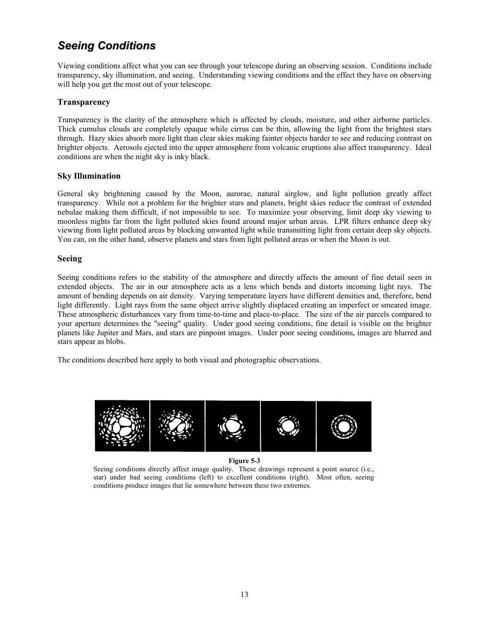Celestron FirstScope 76mm f/4 Signature Series Moon Alt-Az Reflector Telescope User Manual | Page 13 / 80
