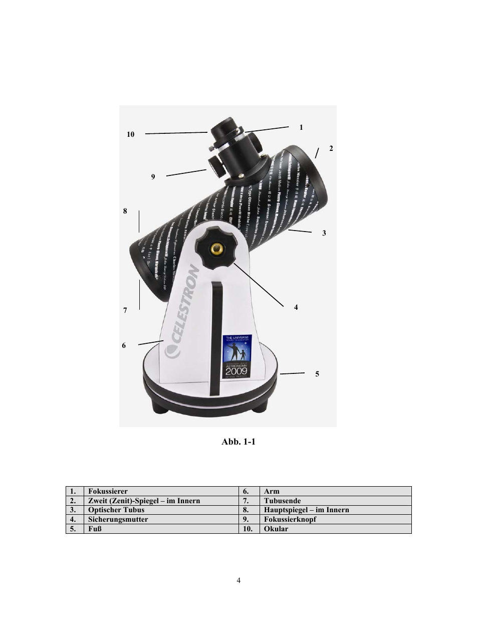 Celestron FirstScope 76mm f/4 Signature Series Moon Alt-Az Reflector Telescope User Manual | Page 20 / 80