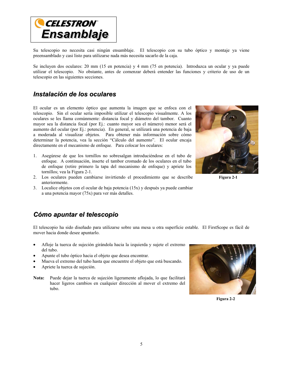 Celestron FirstScope 76mm f/4 Signature Series Moon Alt-Az Reflector Telescope User Manual | Page 37 / 80