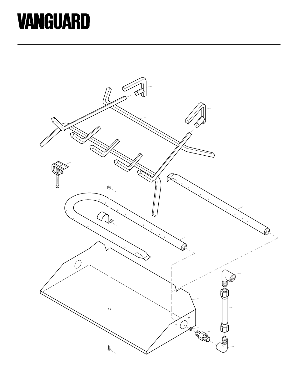 For vented natural gas logs radco burners, Illustrated parts breakdown | Desa VVSR18 User Manual | Page 16 / 24