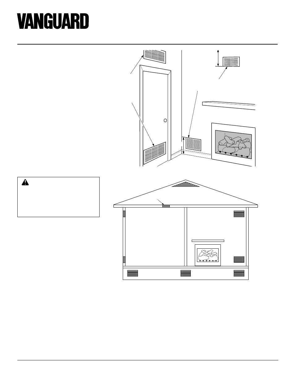 For vented natural gas logs radco burners, Air for combustion and ventilation | Desa VVSR18 User Manual | Page 6 / 24