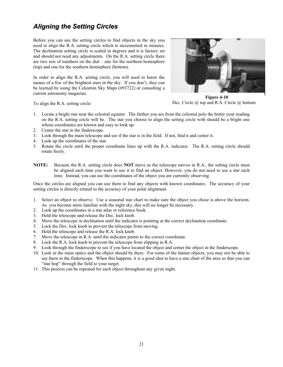 Celestron PowerSeeker 70 70mm f/10 AZ Refractor Telescope User Manual | Page 21 / 151