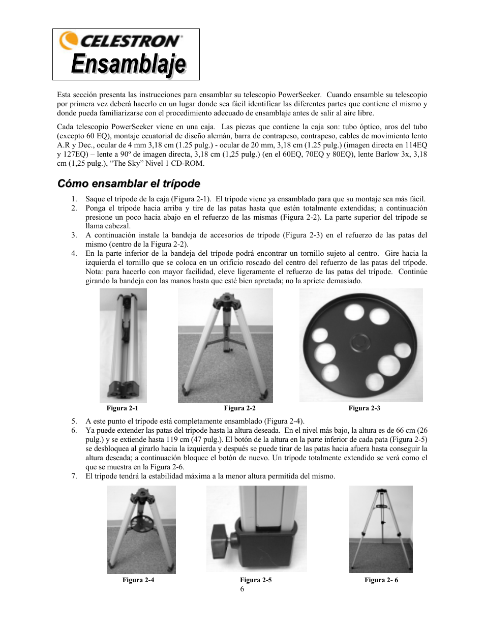 Celestron PowerSeeker 70 70mm f/10 AZ Refractor Telescope User Manual | Page 66 / 151