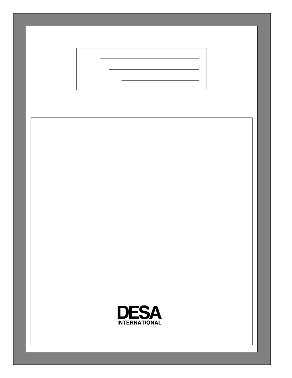 Warranty information | Desa CGN10L User Manual | Page 28 / 28