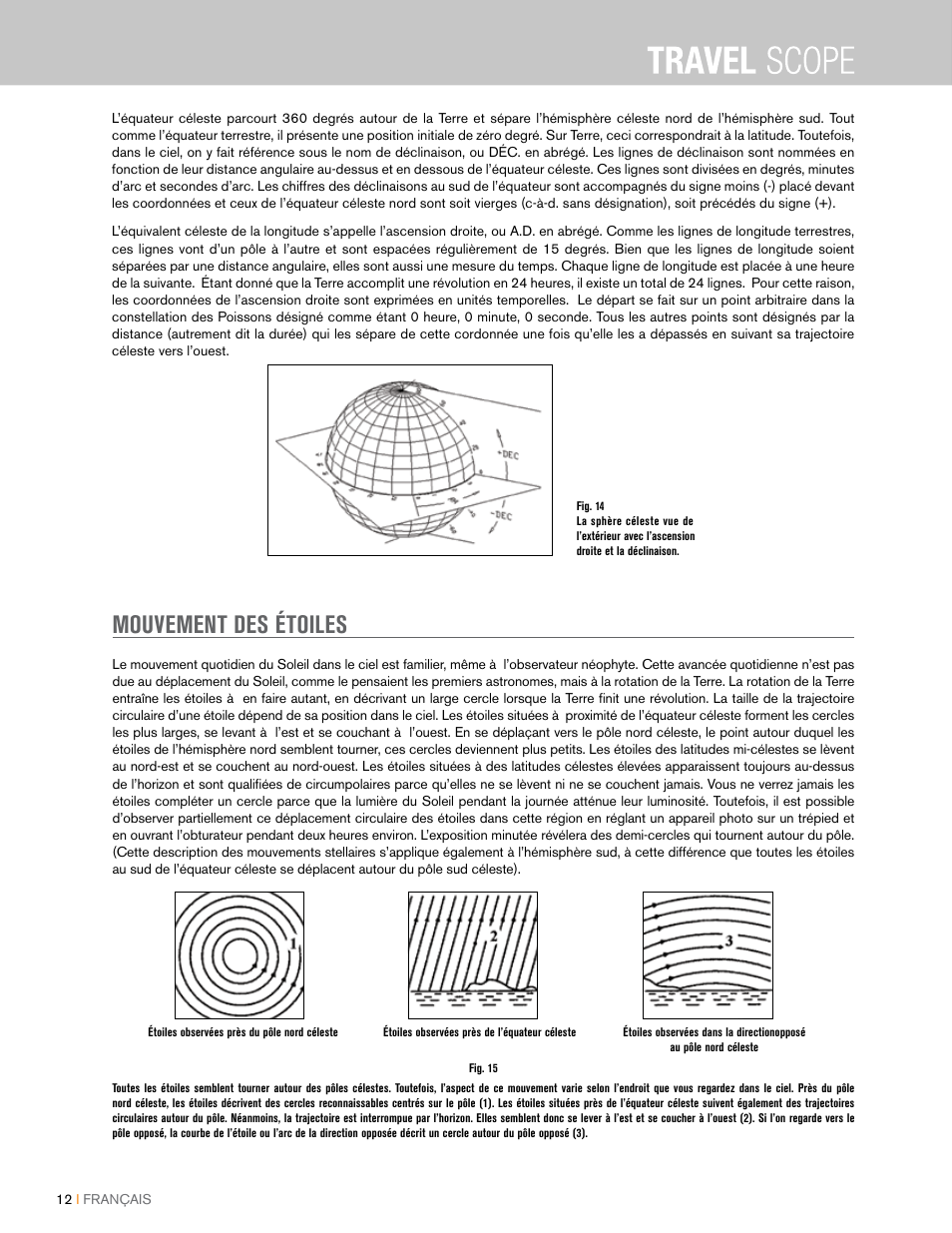 Mouvement des étoiles | Celestron Travel Scope 80mm f/5 AZ Refractor Telescope Kit User Manual | Page 32 / 100