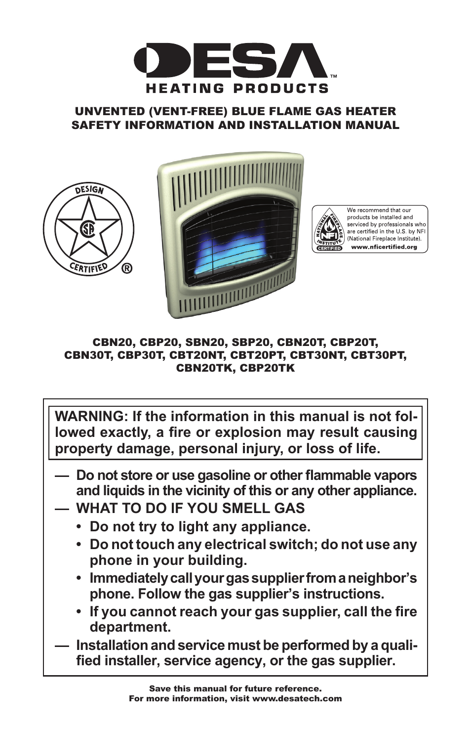 Desa CBN20T  EN User Manual | 32 pages