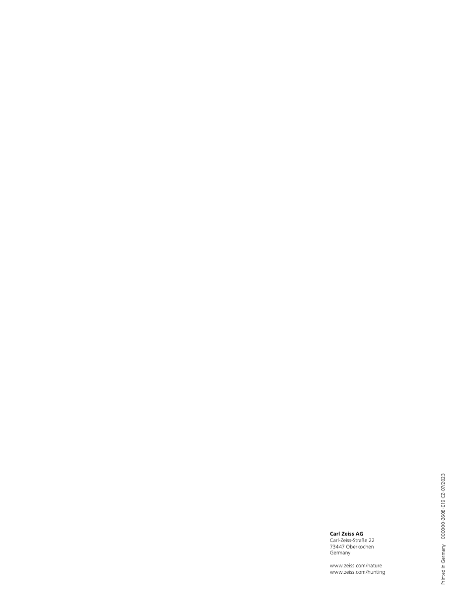 Carl Zeiss 640 x 512 DTI 4/35 Digital Thermal Imaging Camera (50Hz) User Manual | Page 15 / 15