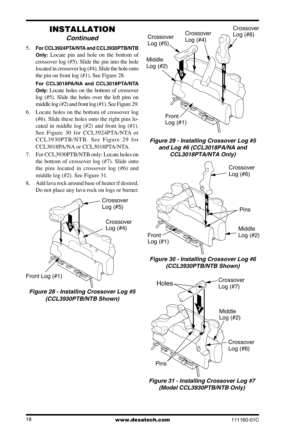 Installation | Desa CGD3018PT/NT User Manual | Page 18 / 44