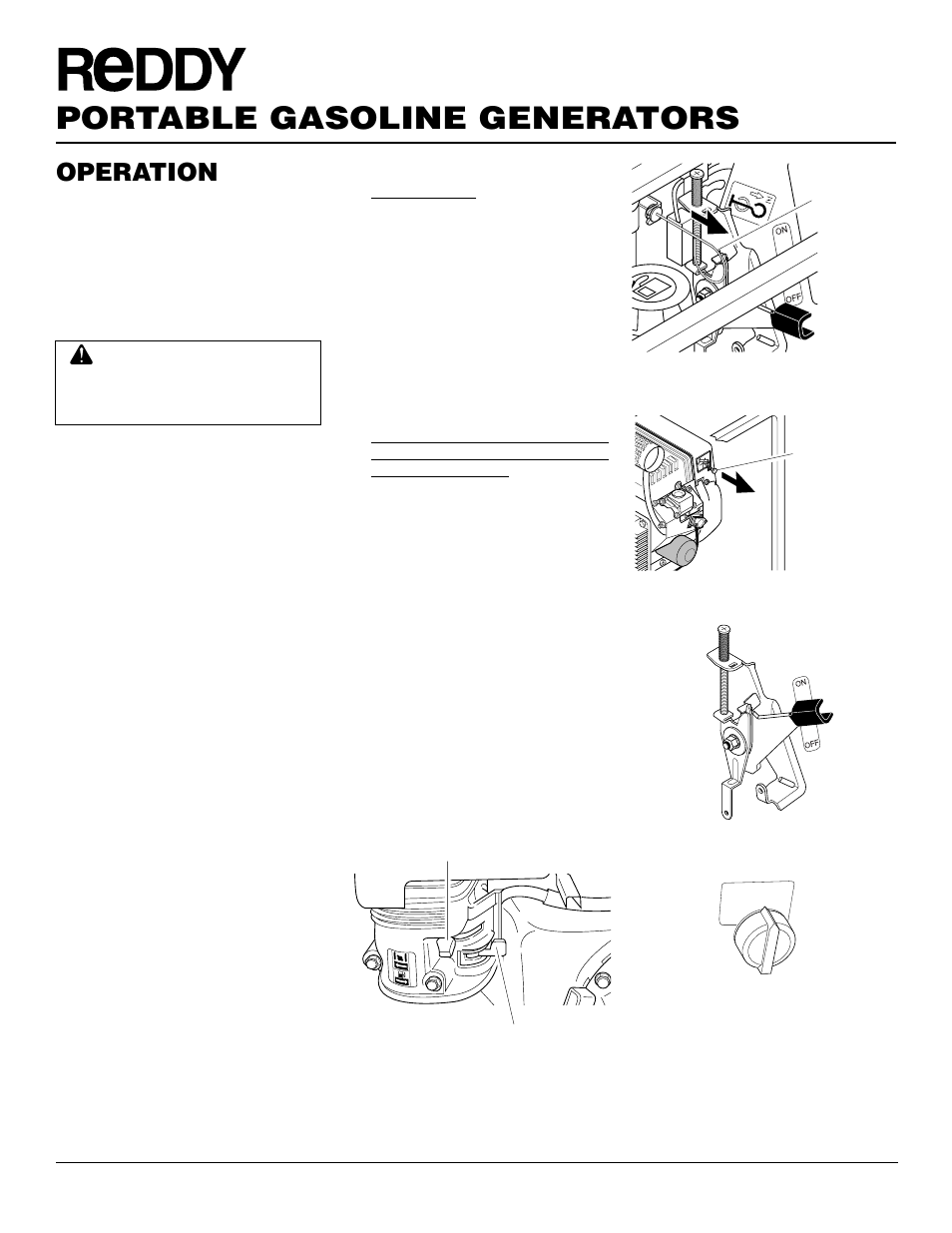 Portable gasoline generators, Operation, Continued | Desa Rgh3000pr User Manual | Page 12 / 32