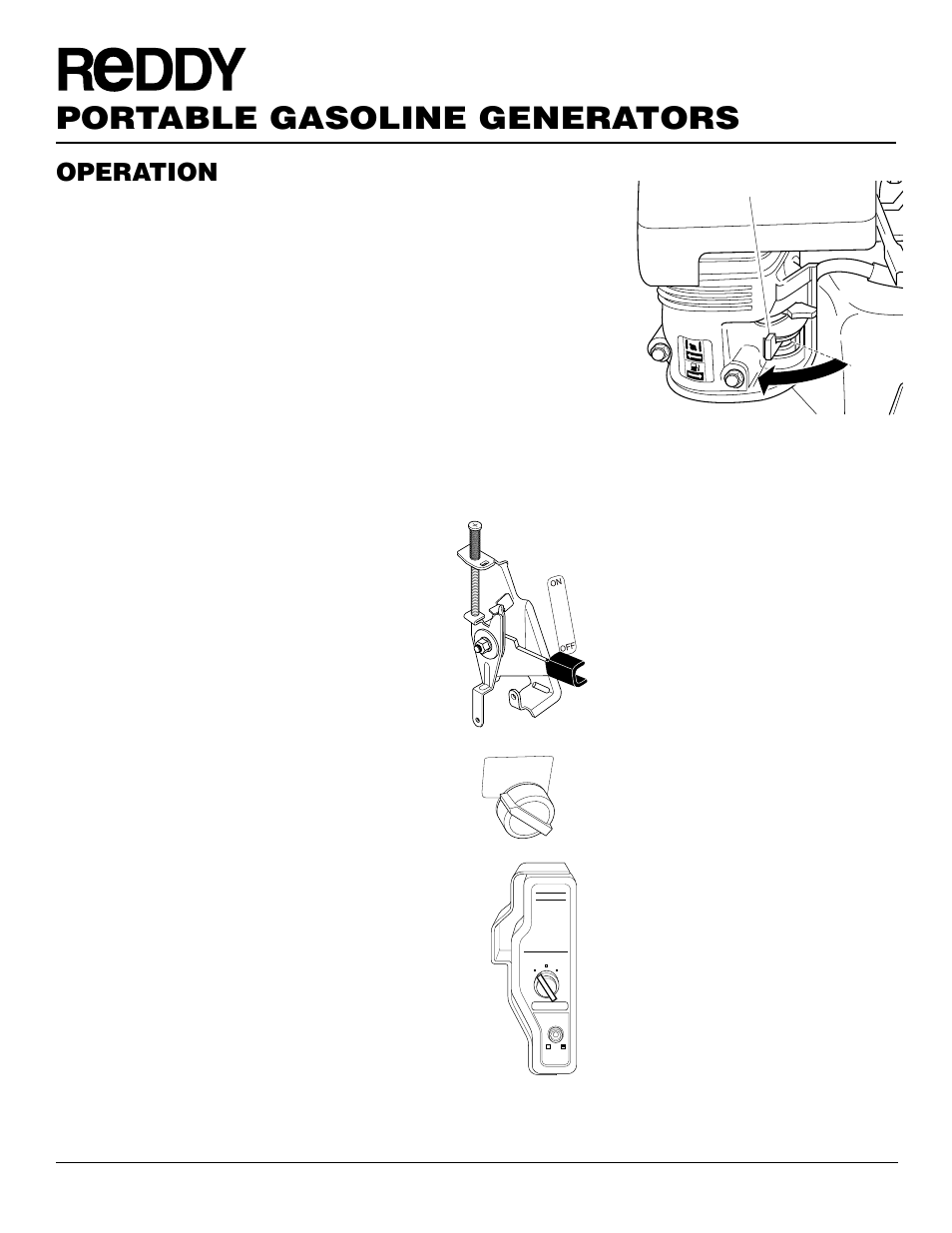 Portable gasoline generators, Operation, Continued | High altitude operation, Adding electrical loads, Disconnecting electric loads, Stopping engine | Desa Rgh3000pr User Manual | Page 14 / 32