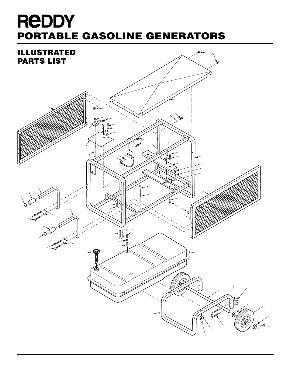 Portable gasoline generators, Illustrated parts list | Desa Rgh3000pr User Manual | Page 26 / 32