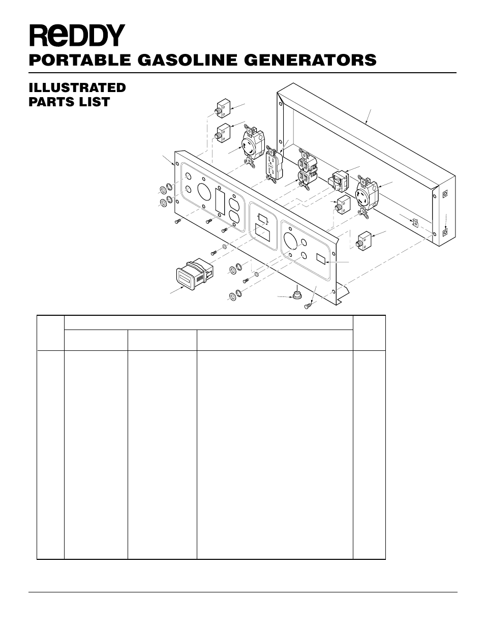 Portable gasoline generators, Illustrated parts list | Desa Rgh3000pr User Manual | Page 28 / 32