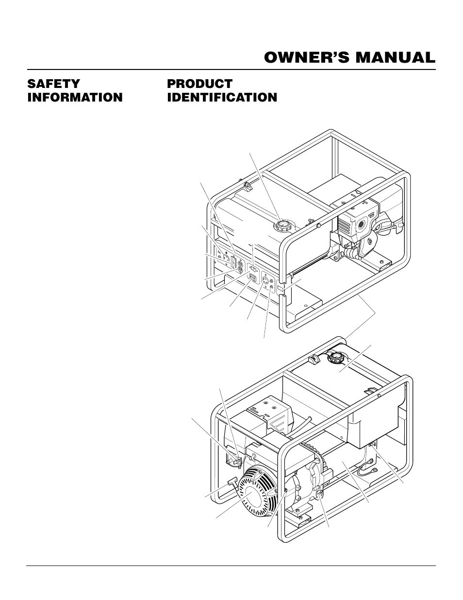 Owner’s manual, Product identification, Safety information | Continued | Desa Rgh3000pr User Manual | Page 3 / 32