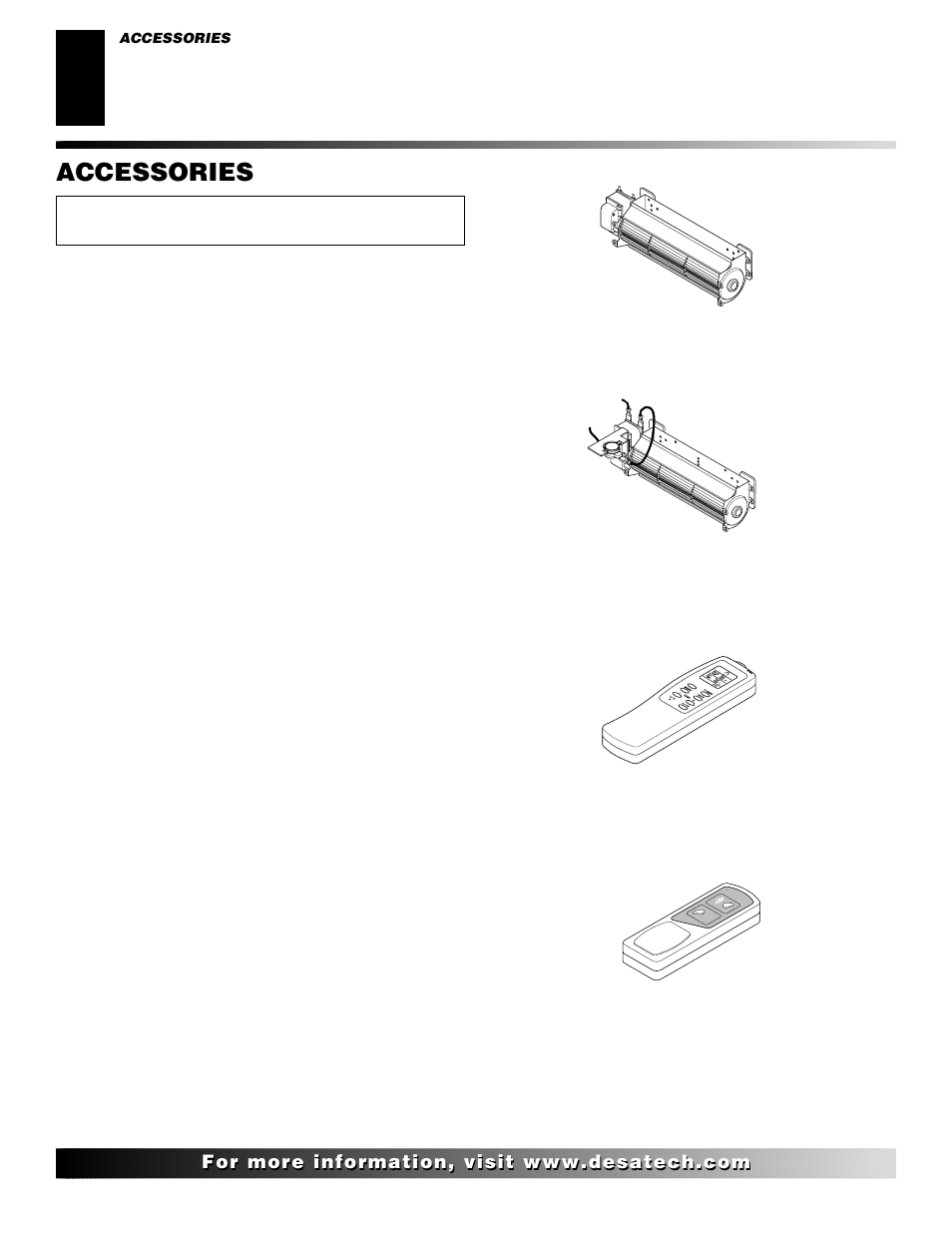 Accessories | Desa (V)K42N SERIES User Manual | Page 36 / 40