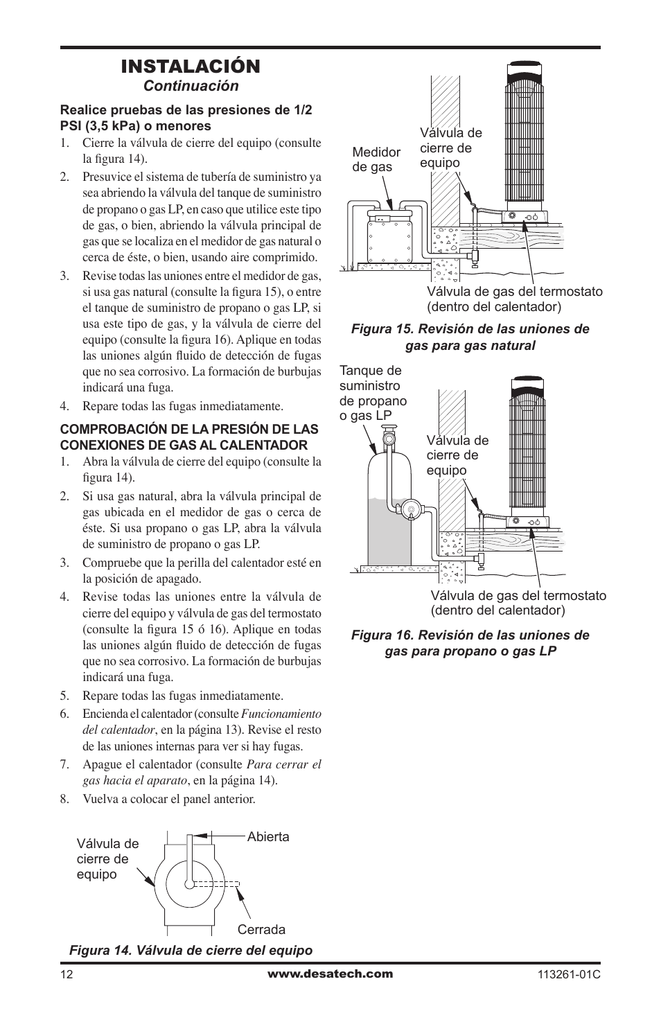 Instalación | Desa CTR25NR User Manual | Page 36 / 48
