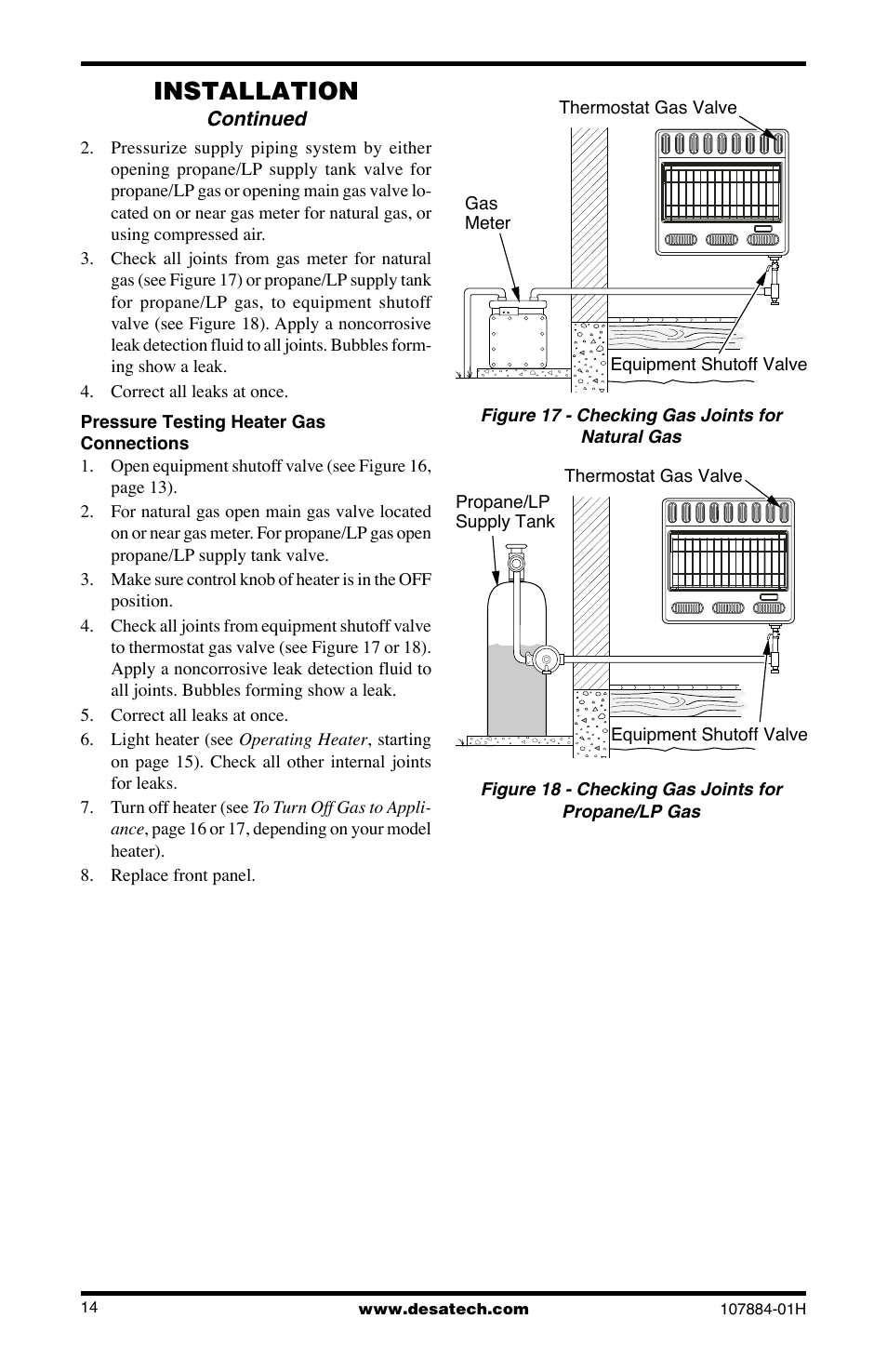 Installation | Desa GN30 User Manual | Page 14 / 32