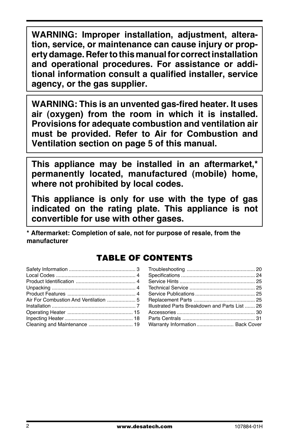Desa GN30 User Manual | Page 2 / 32
