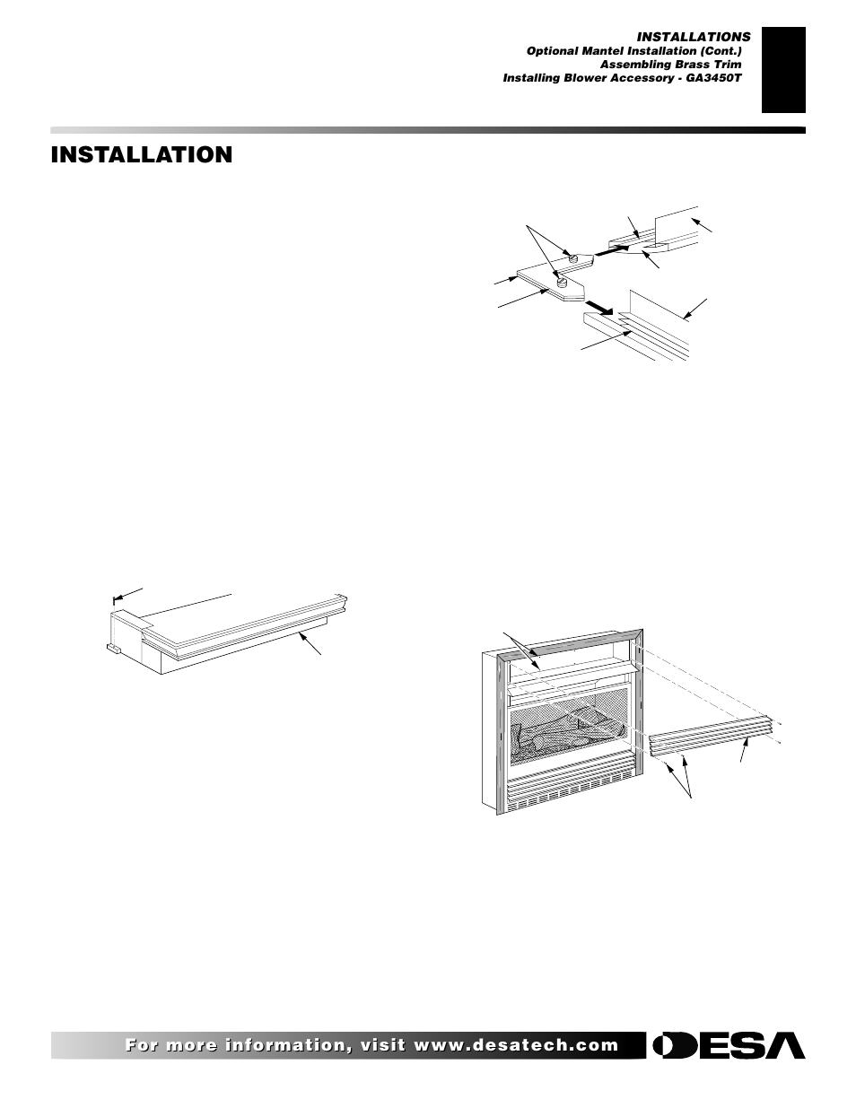 Installation, Continued | Desa CGCF26TN User Manual | Page 11 / 30
