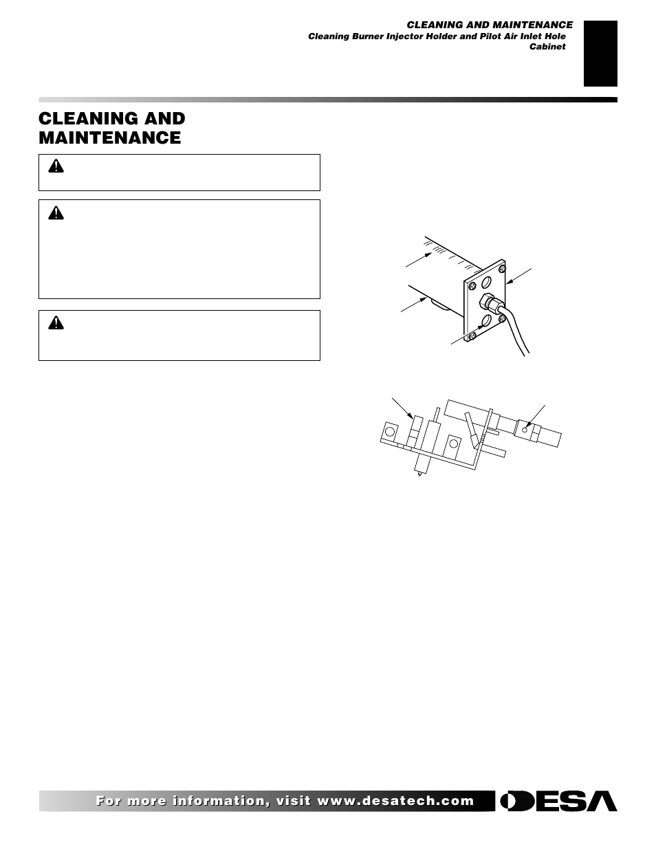 Cleaning and maintenance | Desa CGCF26TN User Manual | Page 19 / 30