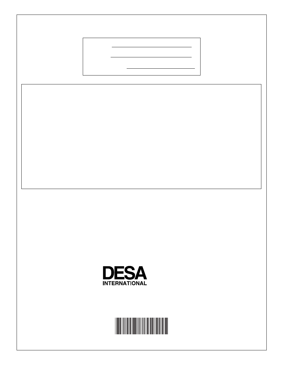 Warranty and repair service | Desa 35 User Manual | Page 14 / 14