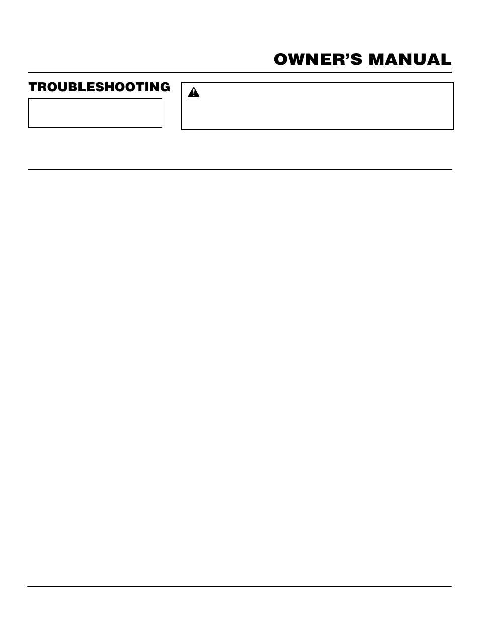 Owner’s manual, Troubleshooting | Desa DNV40NB User Manual | Page 15 / 30